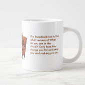 Brown Rorschach Freud Brain Psychologist Mental He Jumbo-Tasse (Rechts)