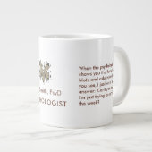 Brown Rorschach Psychology Customizable Freud Figu Jumbo-Tasse (Vorderseite Rechts)