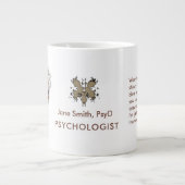 Brown Rorschach Psychology Customizable Freud Figu Jumbo-Tasse (Vorderseite)
