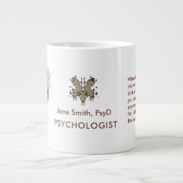 Brown Rorschach Psychology Customizable Freud Figu Jumbo-Tasse