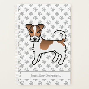 Brown Rough Coat Jack Russell Terrier Dog & Name Planer