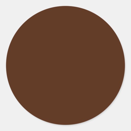 Brown Round Sticker (Vorderseite)