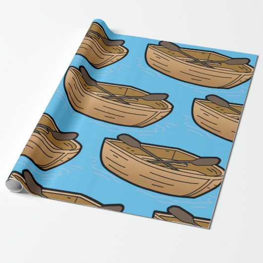 Brown Row Bow Wrapping Paper Geschenkpapier (Ungerollt)