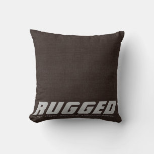 Brown RUGGED hart entschlossen männlich Kissen