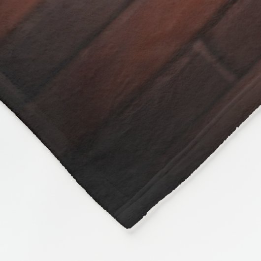 Brown rustic brick stone add name letter year date fleecedecke (Ecke)