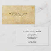 Brown Rustic Visitenkarte (Vorne/Hinten)