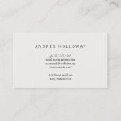 Brown Rustic Visitenkarte (Rückseite)