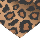 Brown Safari Animal Leopard Kurzer Tischläufer (Ecke)