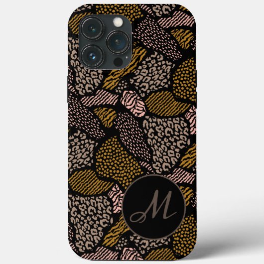 Brown Safari Animal Print Case-Mate iPhone Hülle (Rückseite)