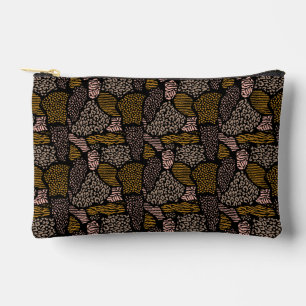 Brown Safari Animal Print Zubehörtasche