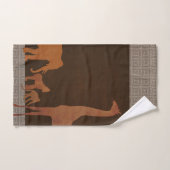 Brown Safari Jungle Zootiere Badhandtuch Set (Handtuch)