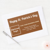 Brown Saint Patrick Business Rectangle Aufkleber (Umschlag)