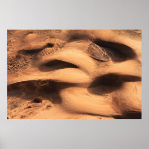 Brown sand formation poster