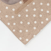 Brown Santa in Sleigh Fleece Blanket (Ecke)