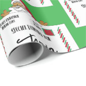 Brown Santa North Pole Sonderlieferung für Kinder Geschenkpapier (Rolleneckpunkt)