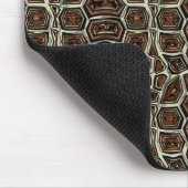 Brown-Schildkröte-Muschel-Muster Mousepad (Ecke)