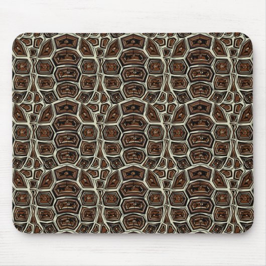 Brown-Schildkröte-Muschel-Muster Mousepad (Vorne)