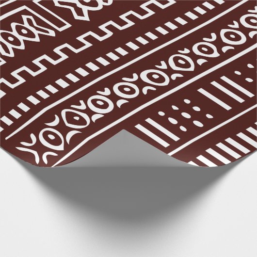 Brown-Schlamm-Stoff-Muster Geschenkpapier (Ecke)