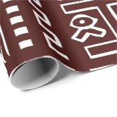 Brown-Schlamm-Stoff-Muster Geschenkpapier (Rolleneckpunkt)