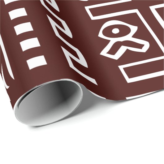 Brown-Schlamm-Stoff-Muster Geschenkpapier (Rolleneckpunkt)