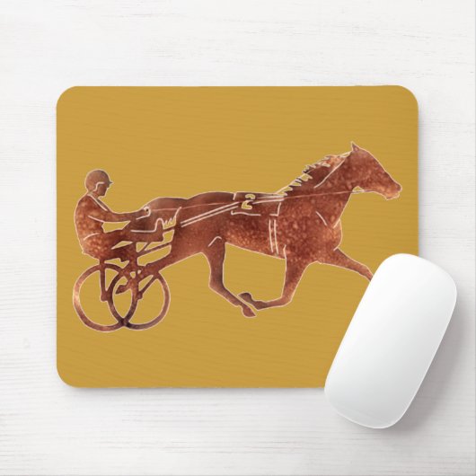 Brown-Schrittmacher-Silhouette Mousepad (Mit Mouse)
