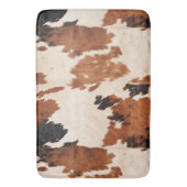 Brown Schwarz-weiß Cowhide Badematte (Vorderseite Vertikal)