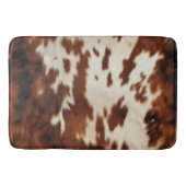 Brown Schwarz-weiß Cowhide Badematte (Vorderseite)