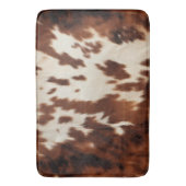 Brown Schwarz-weiß Cowhide Badematte (Vorderseite Vertikal)