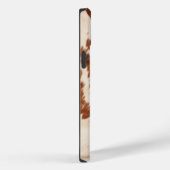 Brown Schwarz-weiß Cowhide Case-Mate iPhone Hülle (Rückseite / Rechts)