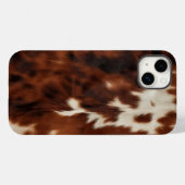 Brown Schwarz-weiß Cowhide Case-Mate iPhone Hülle (Rückseite (Horizontal))