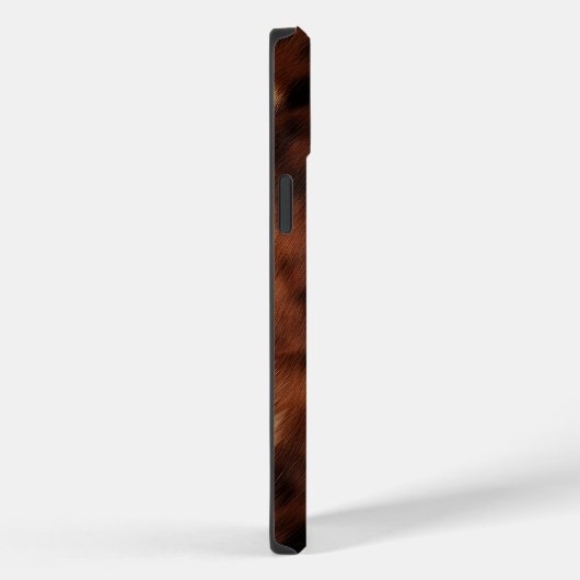 Brown Schwarz-weiß Cowhide Case-Mate iPhone Hülle (Rückseite / Rechts)