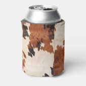 Brown Schwarz-weiß Cowhide Dosenkühler (Kanne Rückseite)