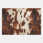 Brown Schwarz-weiß Cowhide Geschenkpapier Set (Vorderseite 3)