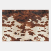 Brown Schwarz-weiß Cowhide Geschenkpapier Set (Vorderseite 2)