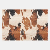 Brown Schwarz-weiß Cowhide Geschenkpapier Set (Vorderseite)