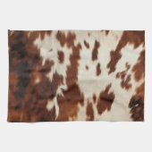 Brown Schwarz-weiß Cowhide Geschirrtuch (Horizontal)