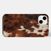 Brown Schwarz-weiß Cowhide iPhone Hülle (Rückseite (Horizontal))