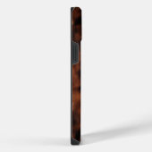 Brown Schwarz-weiß Cowhide iPhone Hülle (Rechte Seite)