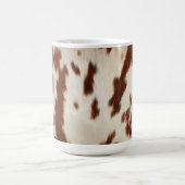 Brown Schwarz-weiß Cowhide Kaffeetasse (Mittel)
