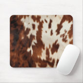 Brown Schwarz-weiß Cowhide Mousepad (Mit Mouse)