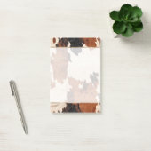 Brown Schwarz-weiß Cowhide Post-it Klebezettel (Büro)