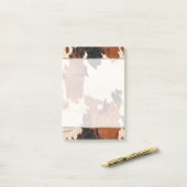 Brown Schwarz-weiß Cowhide Post-it Klebezettel (Auf Schreibtisch)