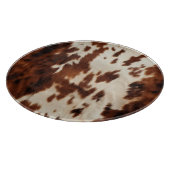 Brown Schwarz-weiß Cowhide Schneidebrett (Ecke)
