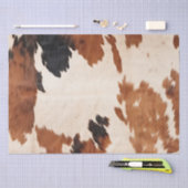 Brown Schwarz-weiß Cowhide Seidenpapier (Handwerk)