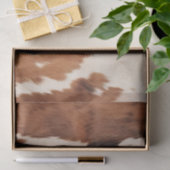 Brown Schwarz-weiß Cowhide Seidenpapier (Geschenk)