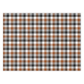 Brown Schwarz-weiß Twill Gingham Design Tischdecke (Vorderseite (Horizontal))