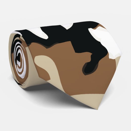 Brown, Schwarzes u. TAN-Militär-Camouflage Krawatte (Gerollt)