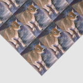 Brown-Schweizer-Kalb Seidenpapier (Ausschnitt)