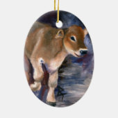 Brown-Schweizer-Kalb-Verzierung Keramikornament (Hinten)