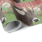 Brown-Schweizer-Kuh Geschenkpapier (Rolleneckpunkt)